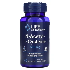 N-ацетил-L-цистеїн Life Extension (N-Acetyl-L-Cysteine) 600 мг 60 капсул
