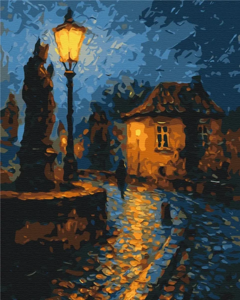 Картина за номерами Місто у сутінках © Oleg Loburak  Brushme 40x50