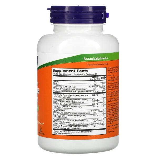 Здоров'я простати Now Foods (Prostate Health) 90 капсул