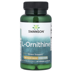 Л Орнітин (L Ornithine) 500 мг 60 капсул