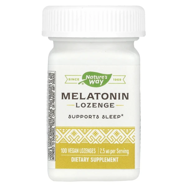 Леденцы мелатонина Nature's Way (Melatonin Lozenge) 2.5 мг 100 леденцов
