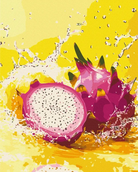 Картина за номерами Освіжаючий фрукт дракона  Brushme 40x50