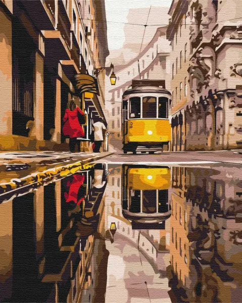 Картина за номерами Міський трамвай  Brushme 40x50