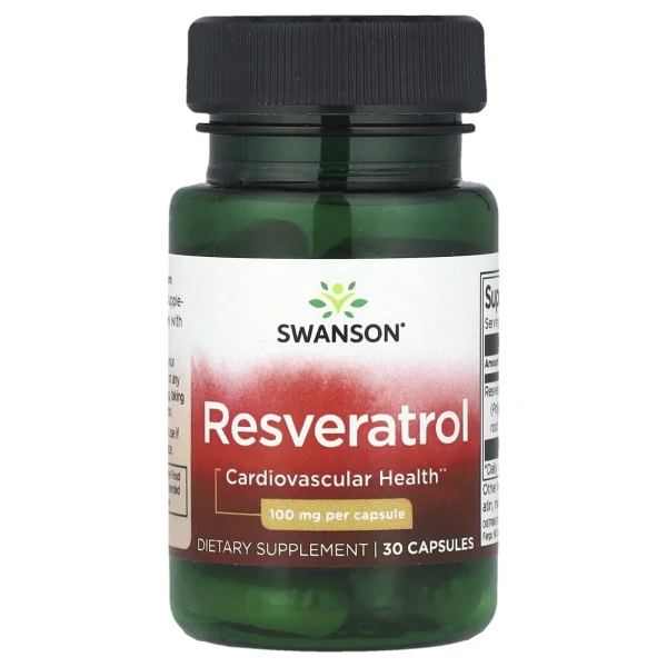 Ресвератрол Swanson (Resveratrol) 100 мг 30 капсул