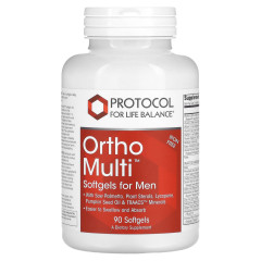 Мультивітаміни для чоловіків Protocol for Life Balance (Ortho Multi, Softgels for Men) 90 гелевих капсул