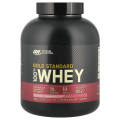 Optimum Nutrition, Gold Standard 100 % Whey, сироватковий протеїн зі смаком полуниці, 2,27 кг (5 фунтів)