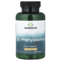 ДЛ-фенілаланін 500 мг Swanson (DL-Phenylalanine) 100 капсул
