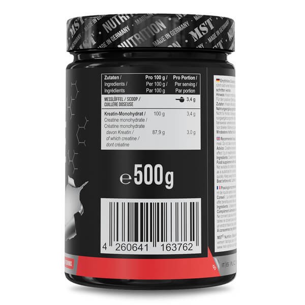 Креатин моногідрат MST nutrition (Creatine Monohydrate) 500 г