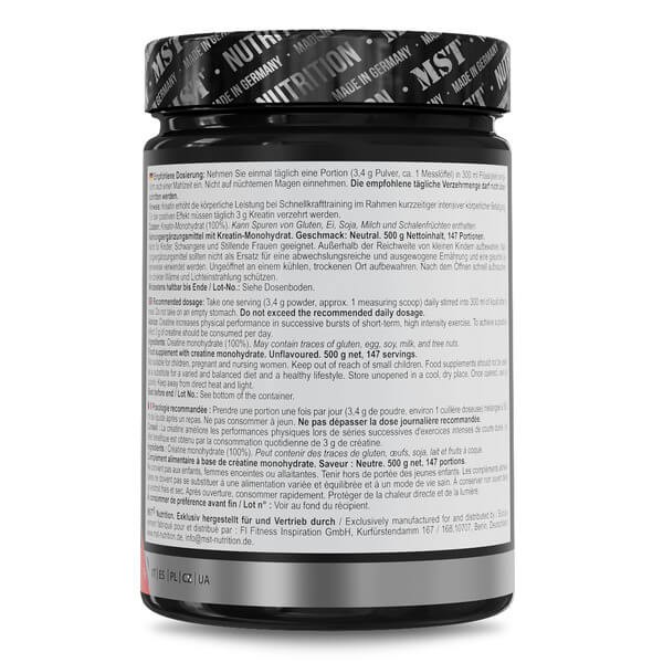 Креатин моногідрат MST nutrition (Creatine Monohydrate) 500 г