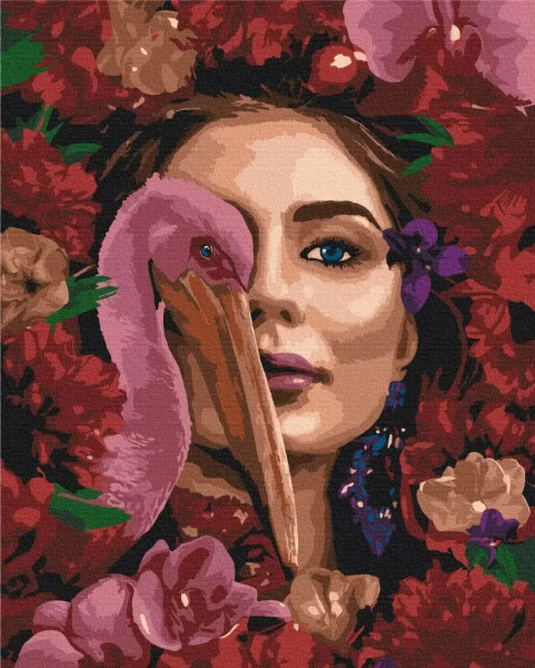 Преміум картина за номерами Погляд джунглів Brushme 40x50