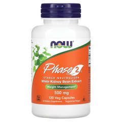Біла Квасоля Фаза 2 Now Foods (Phase 2) 500 мг 120 капсул
