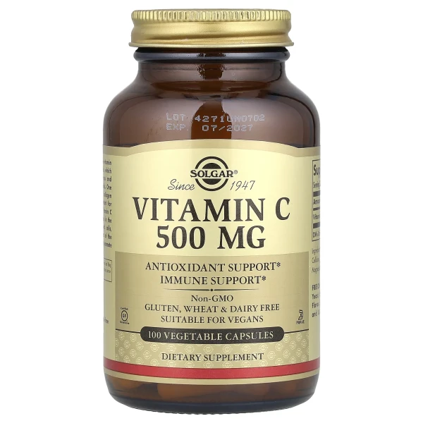 Вітамін С Solgar (Vitamin C) 500 мг 100 капсул