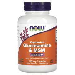Глюкозамін і МСМ Now Foods (Glucosamine &amp; MSM) 500/333 мг 120 капсул