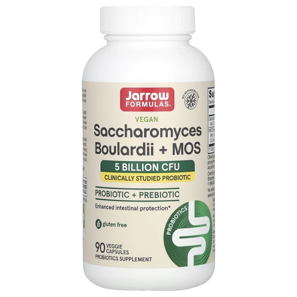 Пробіотик Jarrow Formulas (Saccharomyces Boulardii + MOS) 5 млрд КУО 90 капсул