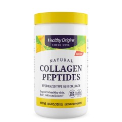 Колаген тип I+III Healthy Origins (Collagen Peptides) гідролізований порошок 300 г без смаку