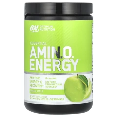 Optimum Nutrition, Essential Amin.O. Energy, зелене яблуко, 270 г
