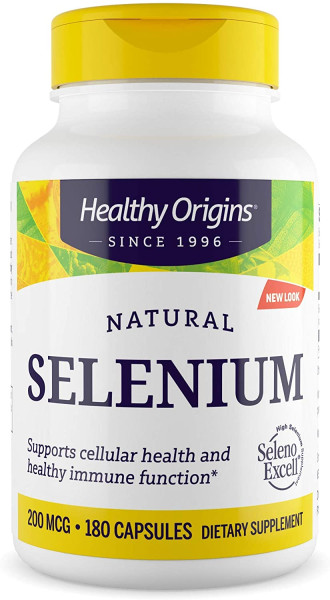 Селен, Seleno Excell, Healthy Origins, 200 мкг, 180 капсул