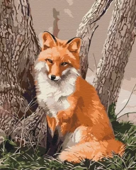 Преміум картина за номерами Лісова лисичка Brushme 40x50