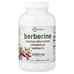 Берберин Micro Ingredients (Berberine) 240 растительных капсул