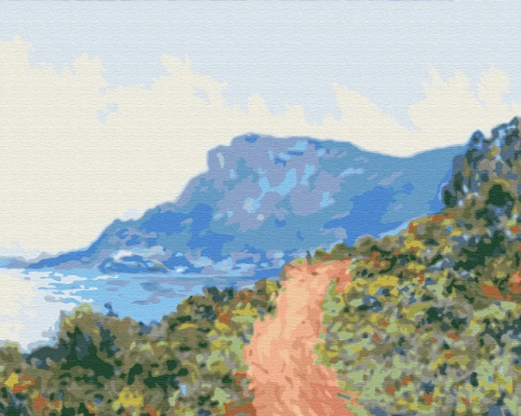 Картина за номерами Гірська дорога в Монако Клод Моне  Brushme 48x60