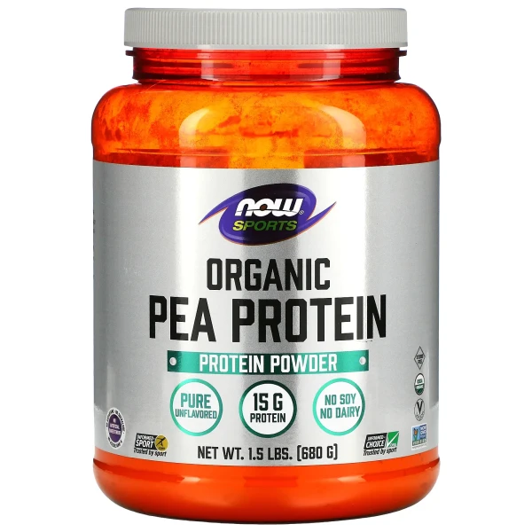 Белок из гороха органического происхождения Now Foods (Organic pea protein) 680 г