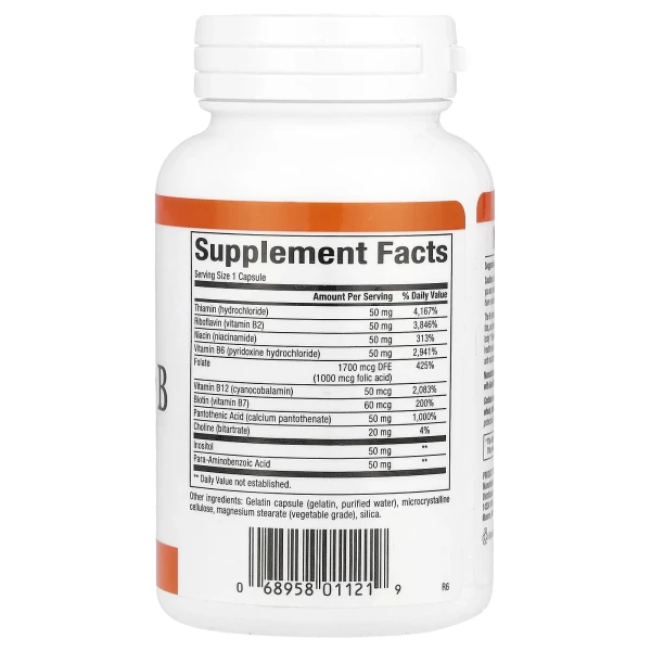 Высокоэффективный комплекс витаминов группы B (Hi potency B complex) 90 капсул