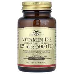 Вітамін D3 Solgar (Vitamin D3) 5000 МО 100 капсул