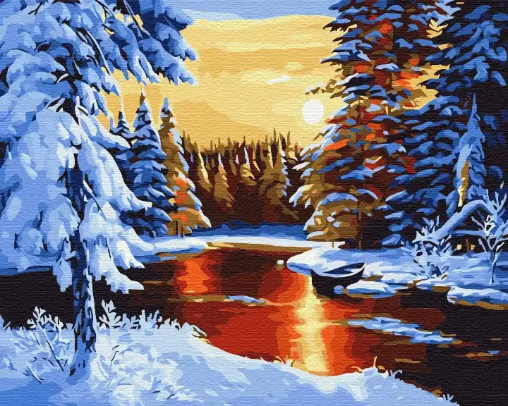 Картина за номерами Казкова зима  Brushme 40x50