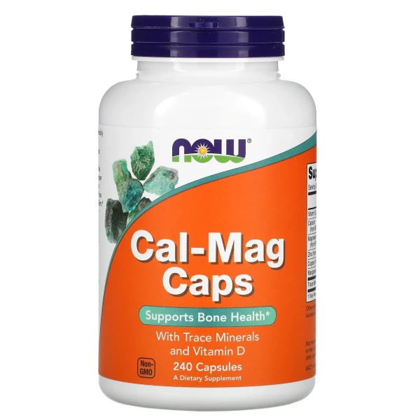 Кальцій та магній Now Foods (Cal-Mag Caps) 250 мг/125 мг 240 капсул