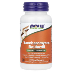 Пробіотик Now Foods (Saccharomyces Boulardii) 5 млрд КУО 60 капсул
