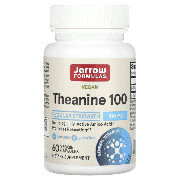 Теанін Jarrow Formulas (Theanine) 100 мг 60 капсул
