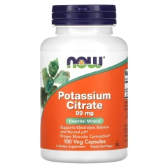 Цитрат калію Now Foods (Potassium Citrate) 99 мг 180 капсул