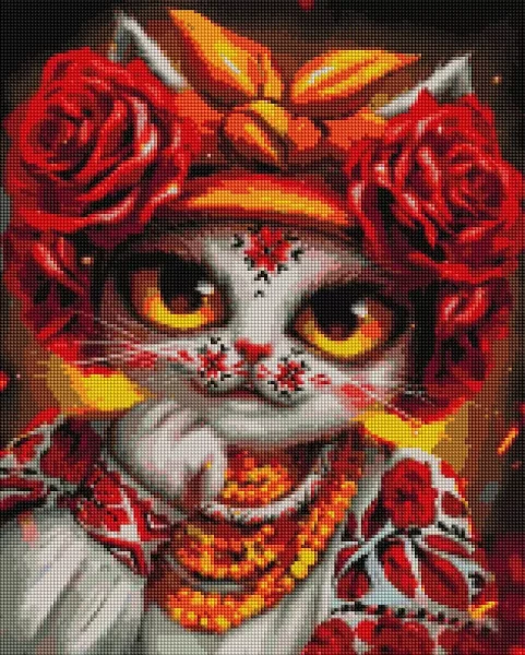 Алмазная мозаика Кошка Роза ©Марианна Пащук 40x50 Brushme