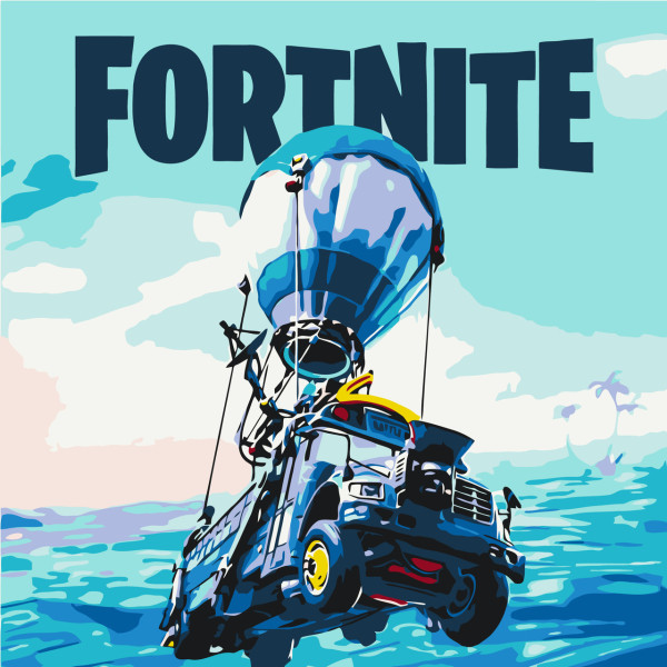 Картина за номерами Fortnite Гра Фортнайт  30x30 см Origami