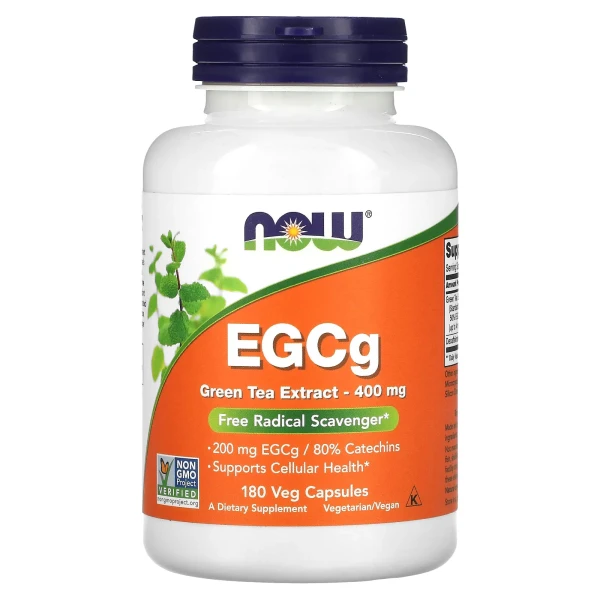 Екстракт зеленого чаю EGCG NOW Foods (EGCG) 400 мг 180 вегетаріанських капсул