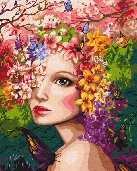 Картина за номерами Весняна німфа  Brushme 48x60