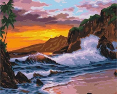 Картина за номерами Морські хвилі  Brushme 40x50