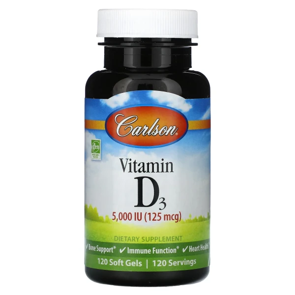 Вітамін D3 (Vitamin D3) 5000 МО 120 капсул