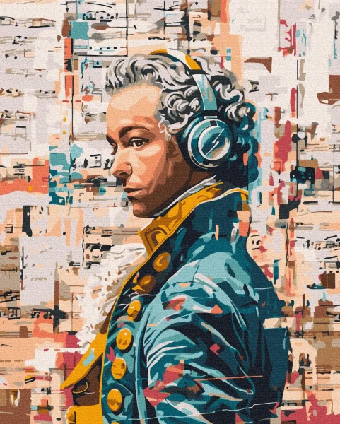 Картина за номерами Сучасний Моцарт  Brushme 40x50