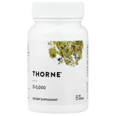 Вітамін D-5000 Thorne (Vitamin D-5,000) 5000 МО 120 капсул (125 мкг на капсулу)