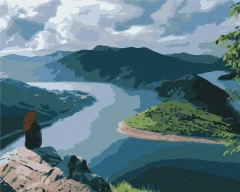 Картина за номерами Мандрівниця на краю світу  Brushme 48x60