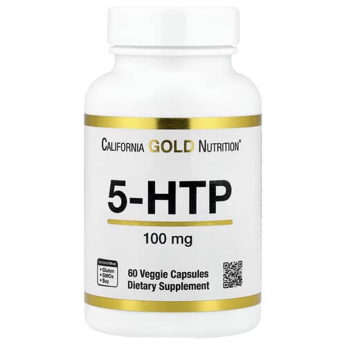 5-HTP 100 мг California Gold Nutrition (5-HTP) 60 рослинних капсул