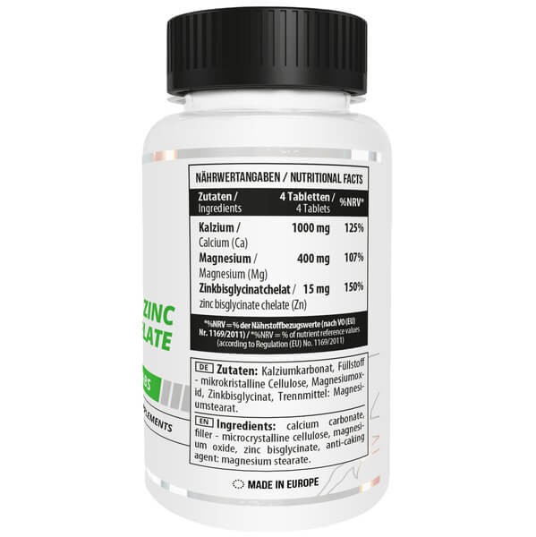 Кальцій магній та цинк Sport Nutrition Healthy (Calcium Magnesium + Zinc) 100 таблеток