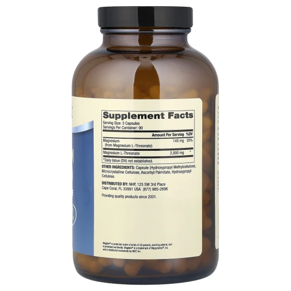 Улучшенный магний Dr. Mercola (Magnesium L-Threonate) 270 капсул