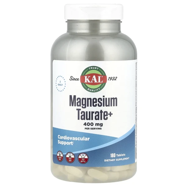 Таурат магнію+ KAL (Magnesium Taurate+) 180 таблеток