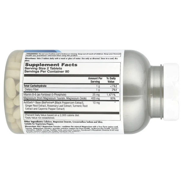 Таурат магнію+ KAL (Magnesium Taurate+) 180 таблеток