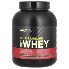 Optimum Nutrition, Gold Standard, 100 % сироватки, смак молочного шоколаду, 2,27 кг (5 фунтів)