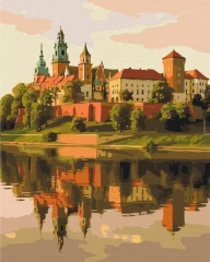 Преміум картина за номерами Королівська оселя над Віслою Brushme 40x50