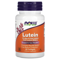Лютеїн Now Foods (Lutein) 10 мг 60 капсул
