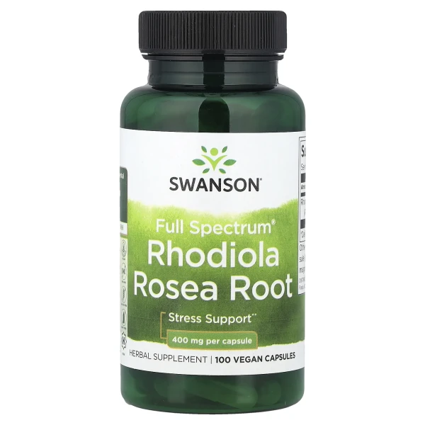 Родіола рожева Swanson (Rhodiola Rosea Root) 400 мг 100 капсул